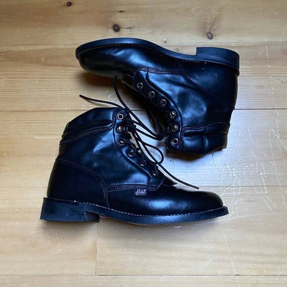 Justin Boots Kiltie Black - Picture 1 of 8